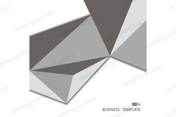 Abstract Gray Business Triangles Style for Modern Design Projects