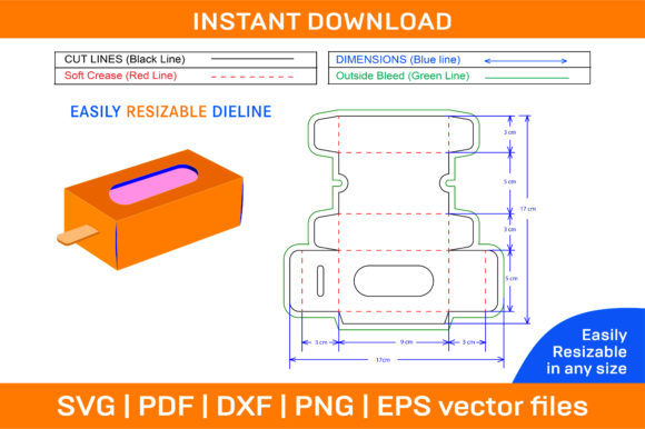 Cake Sicle Box with Window Die Cut Template: A Versatile Solution for Custom Packaging