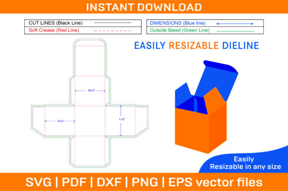 Christmas Box Dieline Template and 3D: A Versatile Solution for Custom Packaging