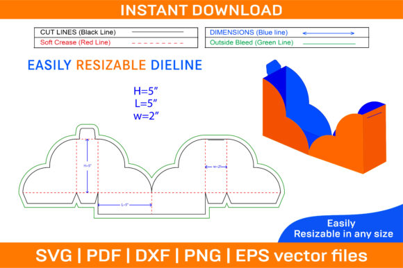 Heart Shaped Gift Box Die Cut Template: A Creative and Practical Solution for Custom Packaging