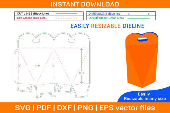 Heart Squeeze Gift Box Dieline Template: A Versatile Tool for Creative and Commercial Use