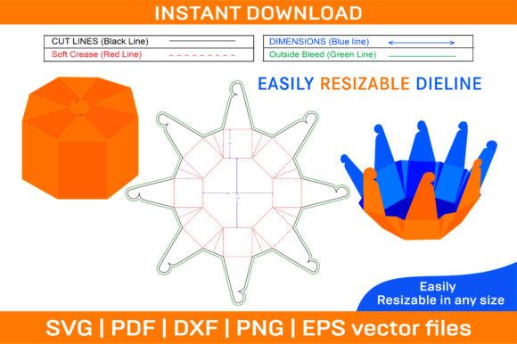 Octagon Folding Box Dieline Template: A Versatile Tool for Custom Packaging