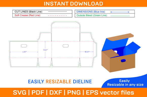 Vegetables Corrugated Box Dieline Templa: A Versatile Packaging Solution